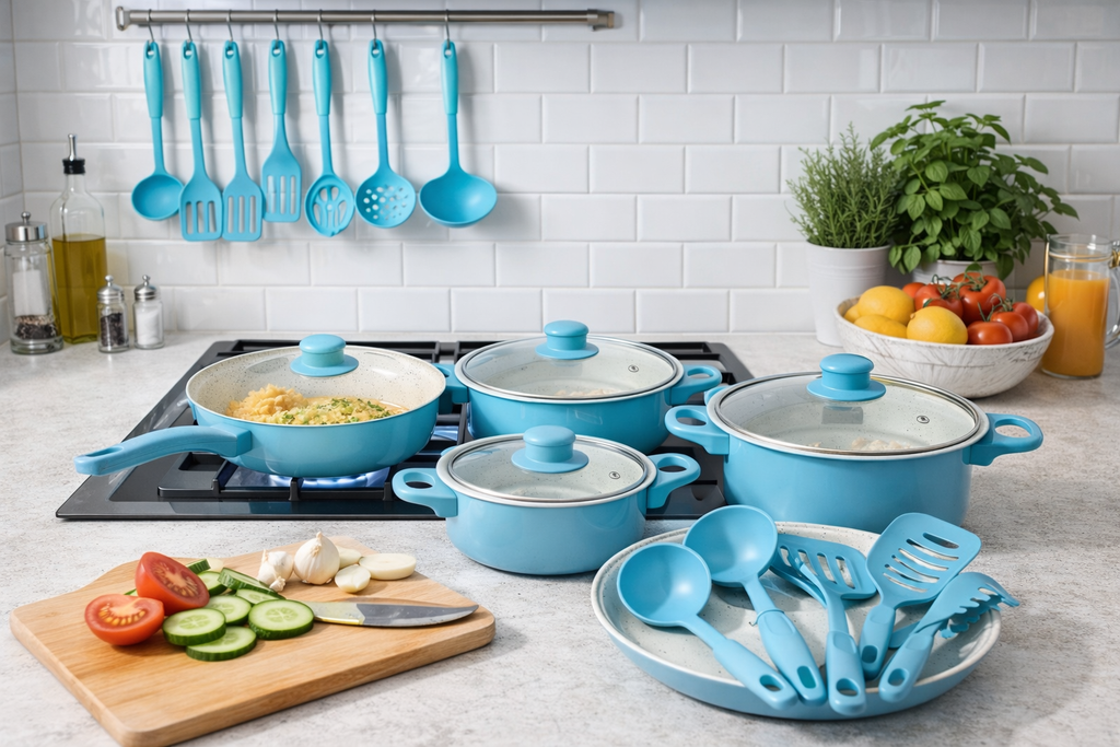 Set de oale si ustensile de gatit 🚚 Transport Gratuit