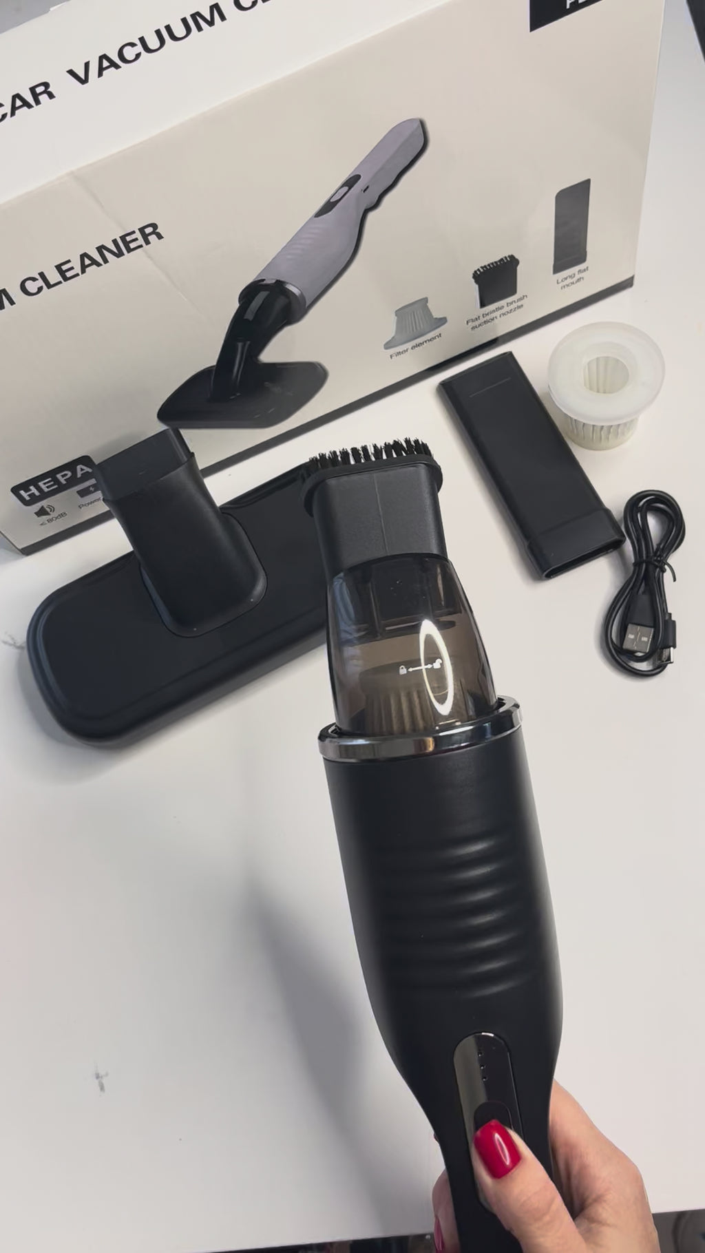 Aspirator auto portabil 🚚 Transport Gratuit